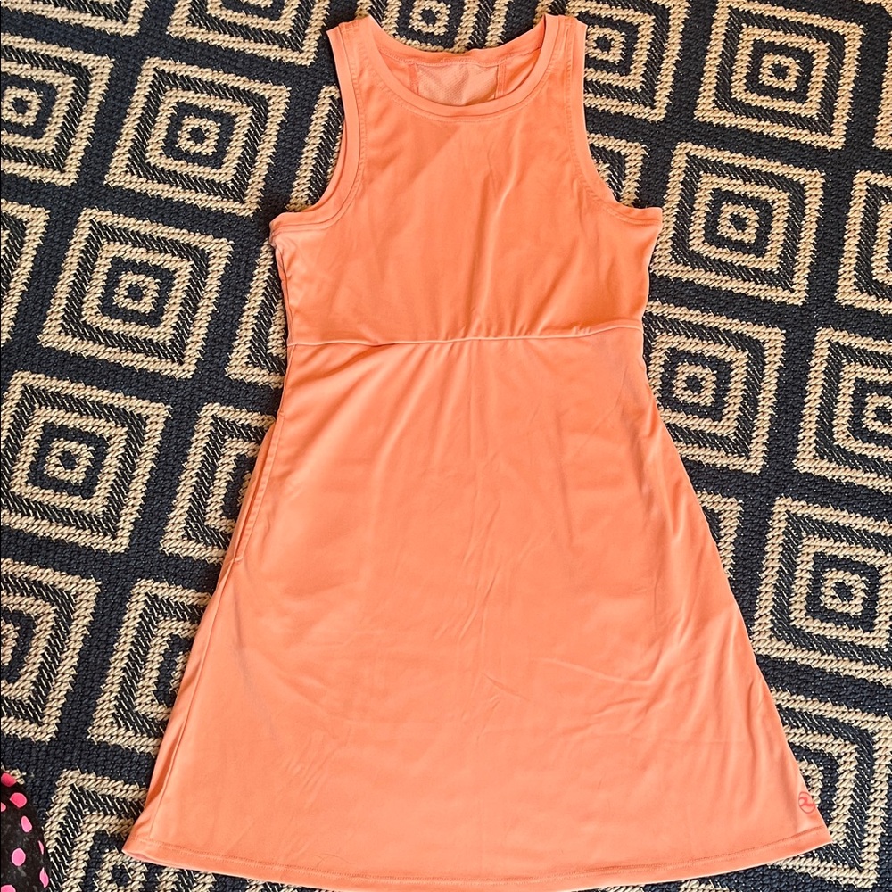 Elegant Orange Midi Dress